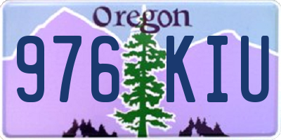 OR license plate 976KIU