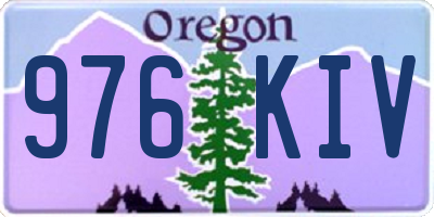 OR license plate 976KIV
