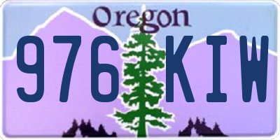 OR license plate 976KIW