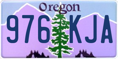 OR license plate 976KJA