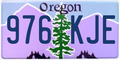 OR license plate 976KJE