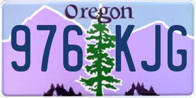 OR license plate 976KJG