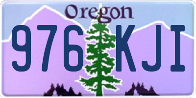 OR license plate 976KJI