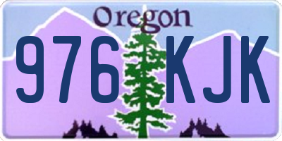 OR license plate 976KJK