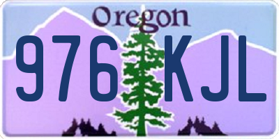 OR license plate 976KJL