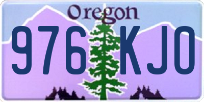 OR license plate 976KJO