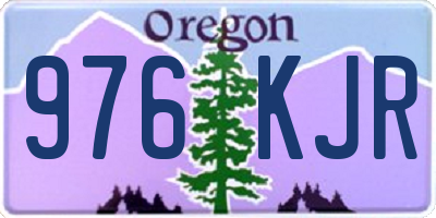 OR license plate 976KJR