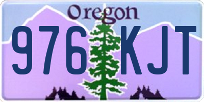 OR license plate 976KJT