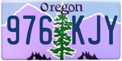 OR license plate 976KJY