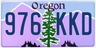 OR license plate 976KKD
