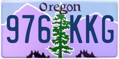 OR license plate 976KKG