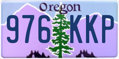 OR license plate 976KKP