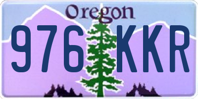 OR license plate 976KKR