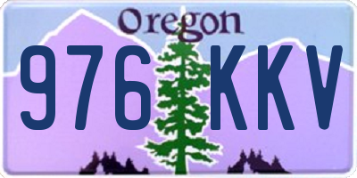 OR license plate 976KKV