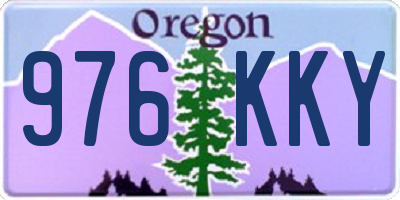 OR license plate 976KKY