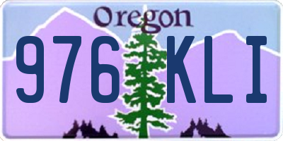 OR license plate 976KLI