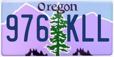 OR license plate 976KLL
