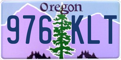 OR license plate 976KLT