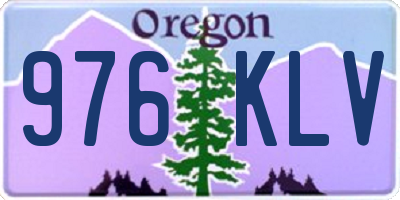 OR license plate 976KLV