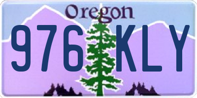 OR license plate 976KLY