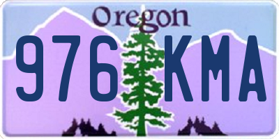 OR license plate 976KMA