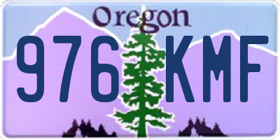 OR license plate 976KMF