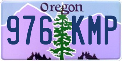 OR license plate 976KMP