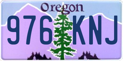 OR license plate 976KNJ