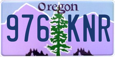 OR license plate 976KNR