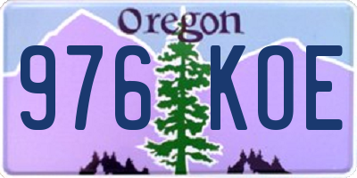 OR license plate 976KOE
