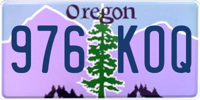 OR license plate 976KOQ