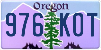 OR license plate 976KOT