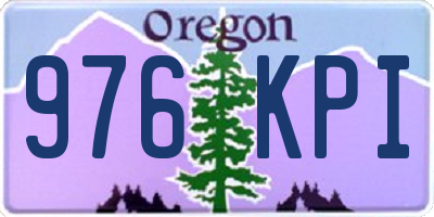 OR license plate 976KPI
