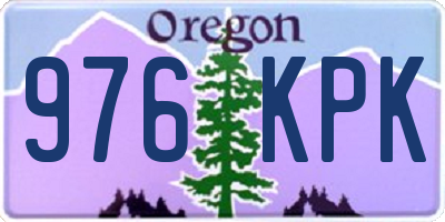 OR license plate 976KPK