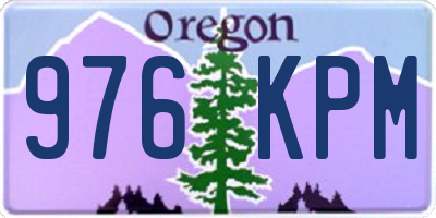 OR license plate 976KPM