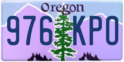 OR license plate 976KPO