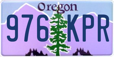 OR license plate 976KPR