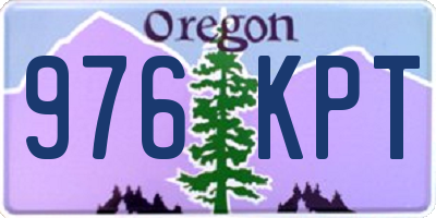 OR license plate 976KPT