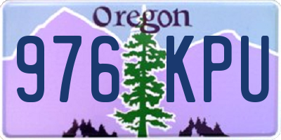 OR license plate 976KPU