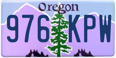 OR license plate 976KPW