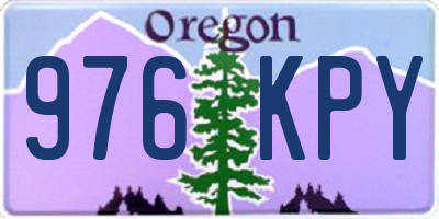 OR license plate 976KPY