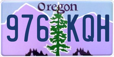 OR license plate 976KQH