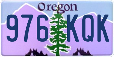 OR license plate 976KQK