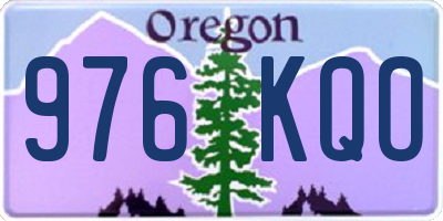 OR license plate 976KQO