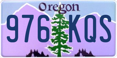 OR license plate 976KQS