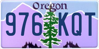 OR license plate 976KQT