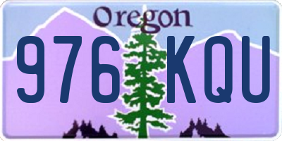 OR license plate 976KQU