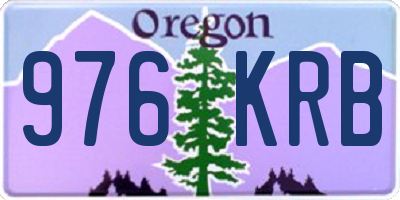 OR license plate 976KRB