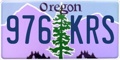 OR license plate 976KRS