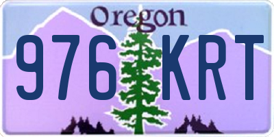 OR license plate 976KRT